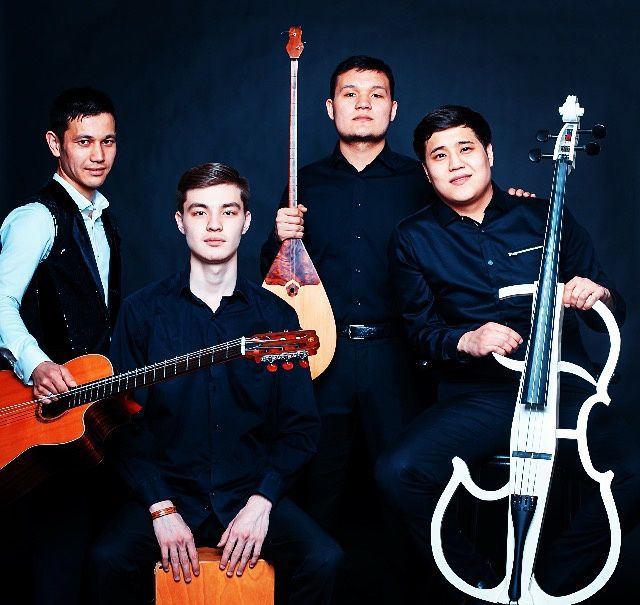 Музыканты, ансамбль, народный ансамбль, домбыра баян