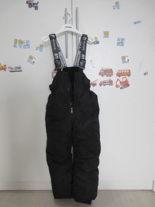 Штаны на лямках, теплые