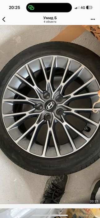 Продам диски с резиной комплект R18