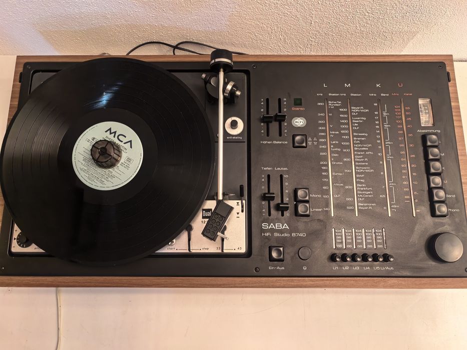 Pick up SABA HiFi Studio 8740 amplituner si Dual  1225 full automatic mufe RCA 4 iesiri pentru boxe