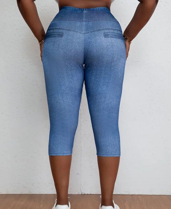 Ластичен клин 7/8  деним 4хл