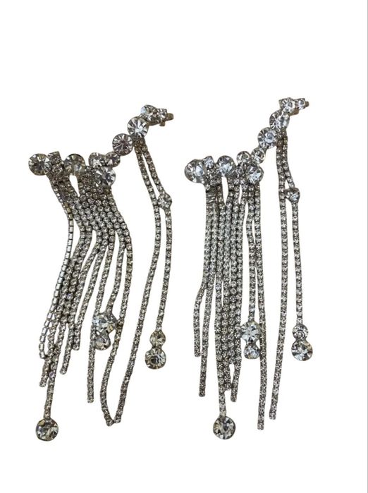 Серьги со стразами