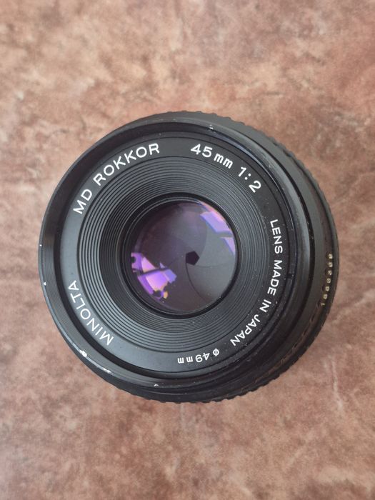 Obiectiv foto Minolta Rokkor 45 mm