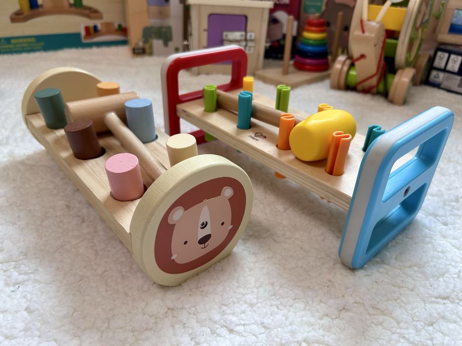 Дървени играчки, сортери, пъзели