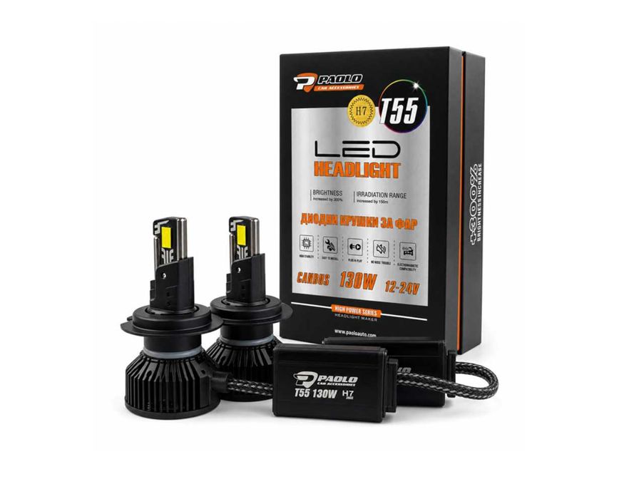 Крушки диодни H7  - 130W - 12/24V