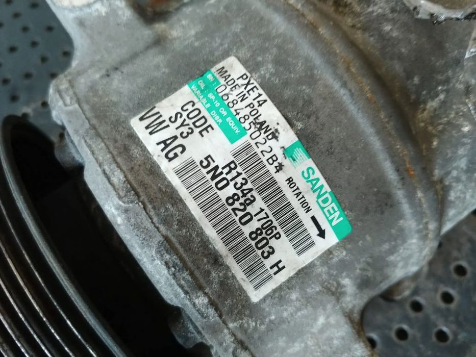 compresor clima ac  2.0 tdi cff vw passat  b7 tiguan golf 6 skoda superb seat altea  5n0820803h