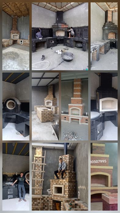 Letniy kuxniya,barbekyu,qozon o'chog'i