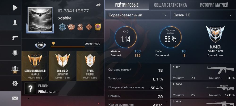 Аккаунт Standoff2