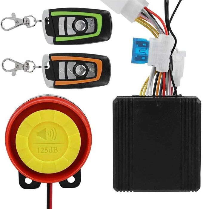 Sistem de antifurt alarma motocicleta scuter moto ATV cu telecomanda