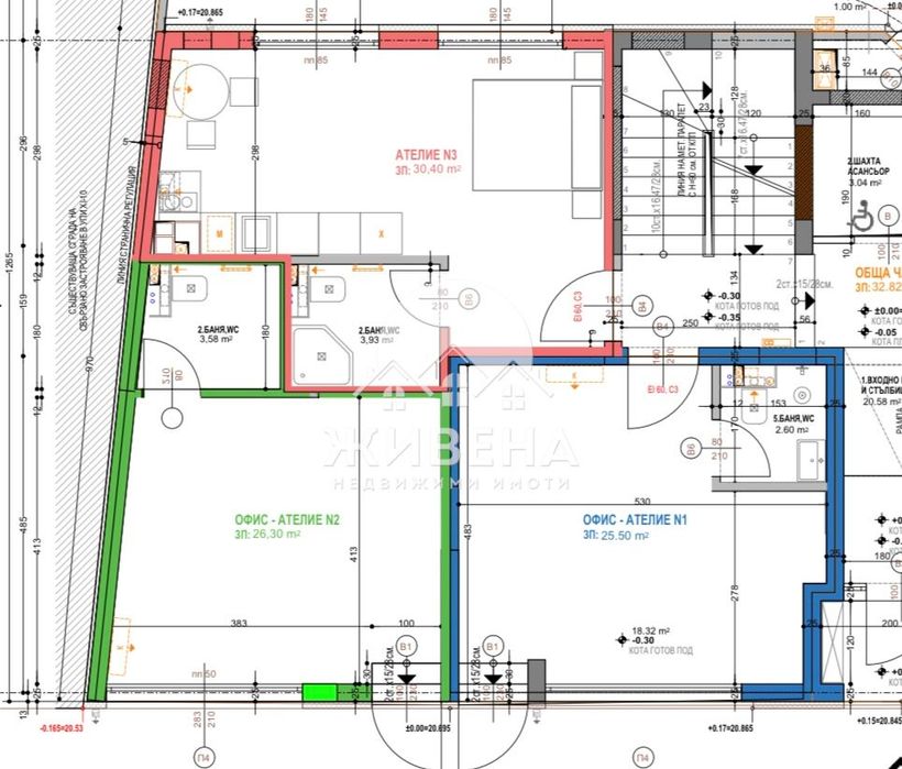 Продава се Офис в Варна, Гръцка махала - 94 кв.м за 4096 €/кв.м - Снимка #1