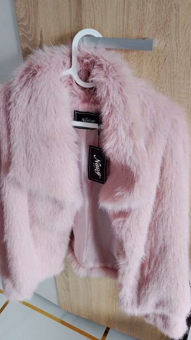 Пухено палтенце от изкуствен косъм