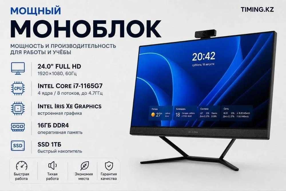Современные моноблоки под любые программы и задачи Intel ITX-11D4