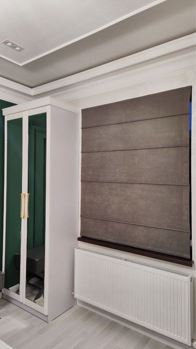 Римские шторы готовы к изготовлению.