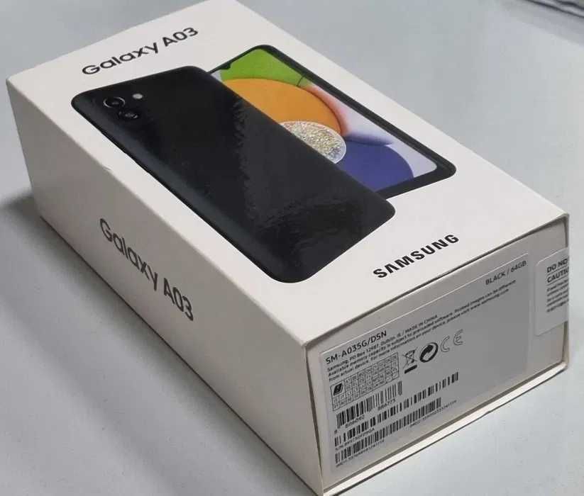 SAMSUNG Galaxy A03 64GB 6.5 inch 4GB Dual SIM Negru black nou Sigilat