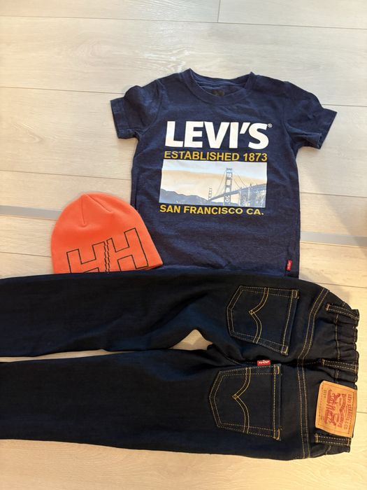 Blugi bumbac Levi’s 4-5 ani reglabili in talie