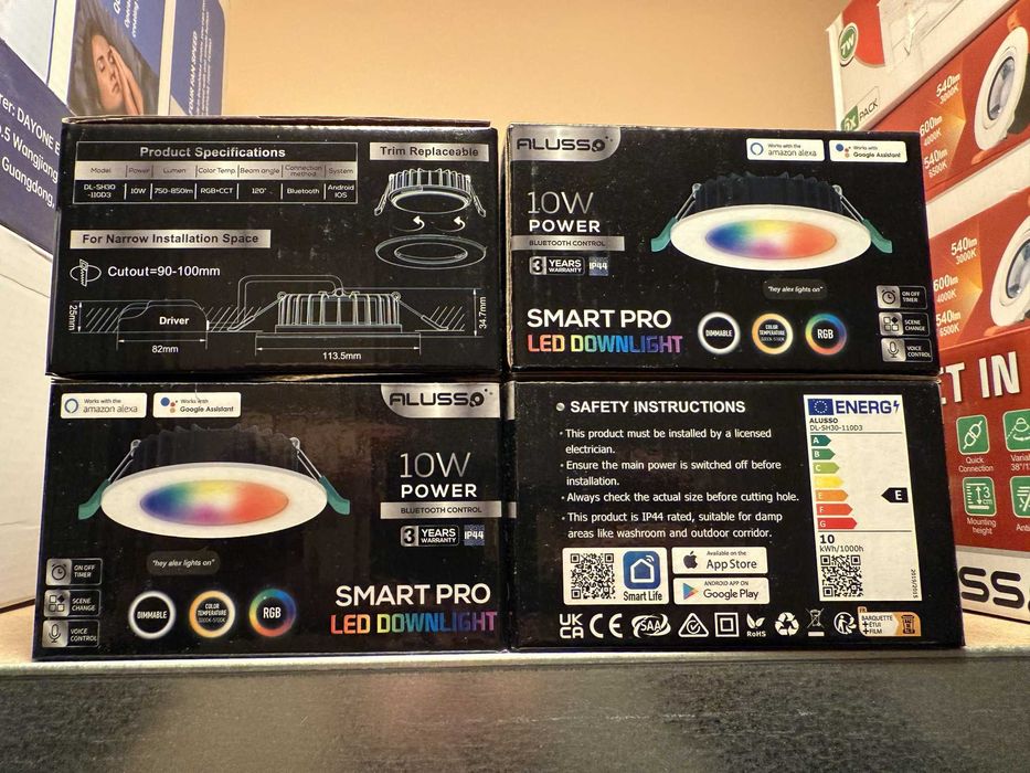 Bec Spot LED Smart Pro Alusso 10W 90-100mm RGB Dimabil Alexa Google