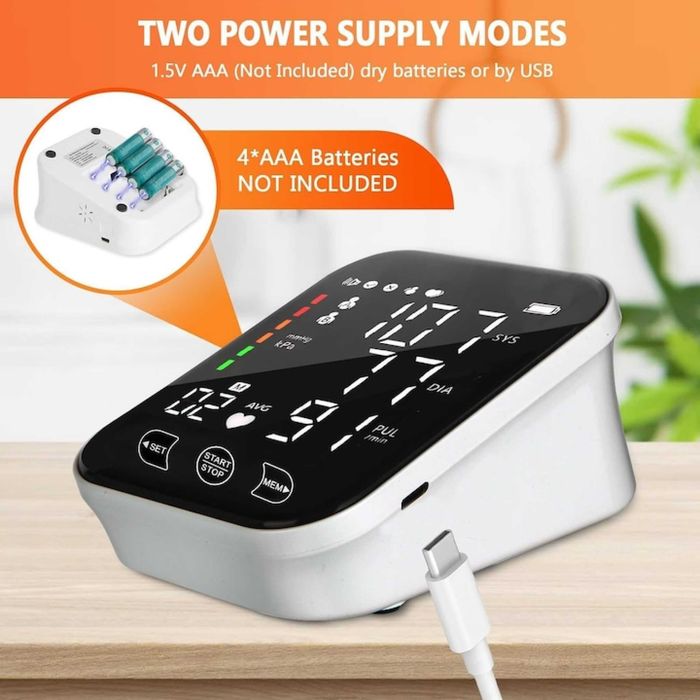 Tensiometru de brat VALA® V05, Afisaj LCD LED cu caractere mari