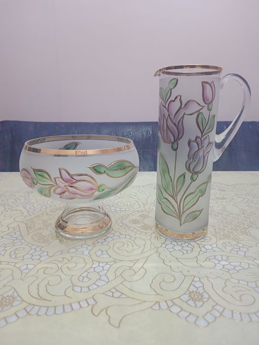 Редкие  вазы  BOHEMIA  Чехословакия