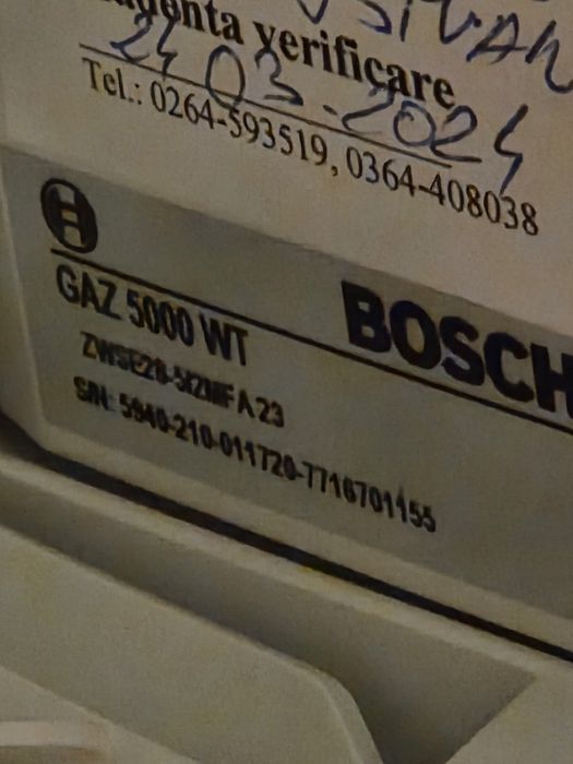 Centrala Bosch GAZ 5000 WT - serpentina boiler sparta