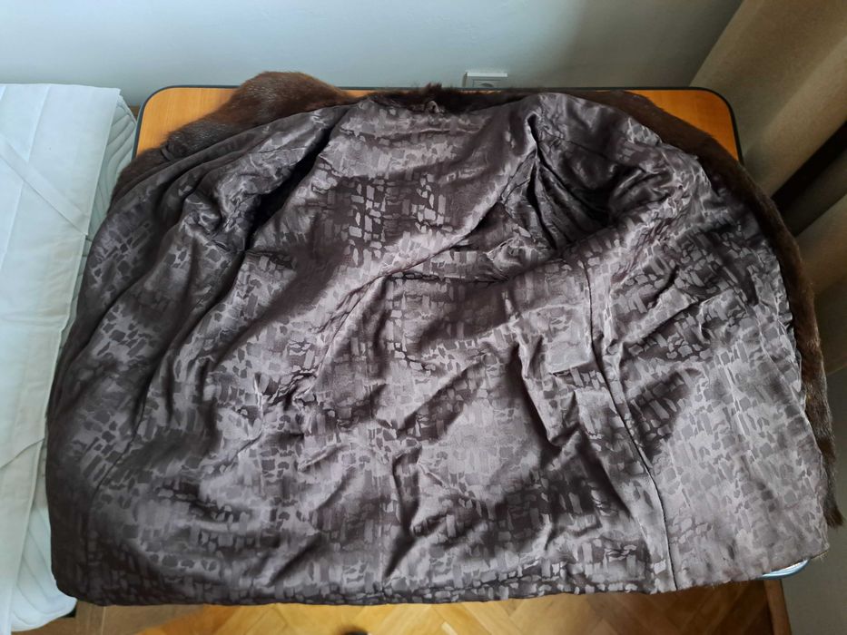 Палто от норка, естествена кожа