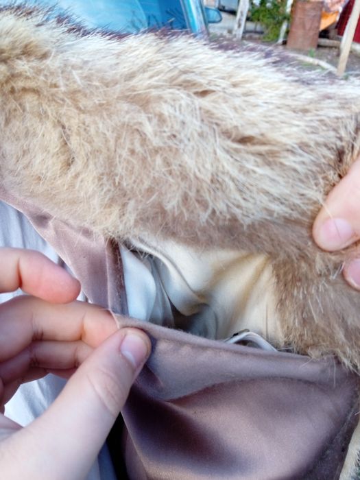 Geaca de blana de vulpe