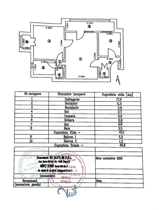 Apartament două camere
