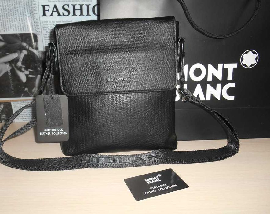 Mont Blanc Geantă pentru bărbați piele 83-21