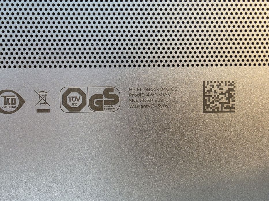 HP Elitebook 840 G6 I5 16gb 256gb