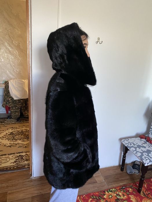 Шуба черный бриллиант