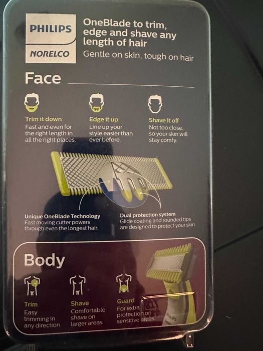 Електрическа самобръсначка Philips OneBlade Face+Body