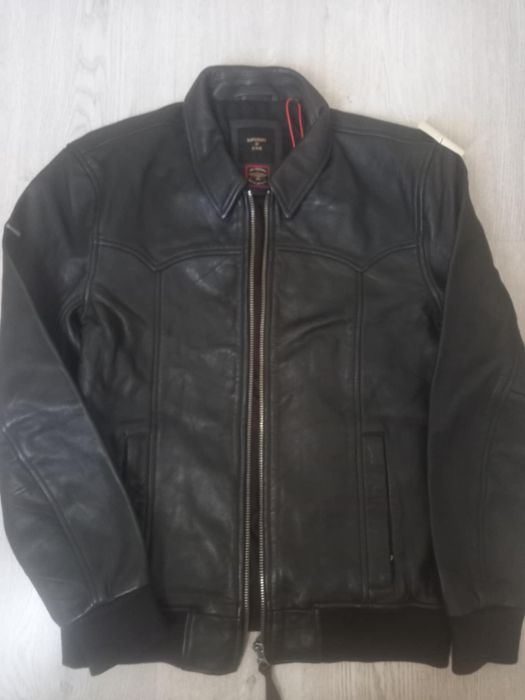 НОВО мъжко яке от естествена кожа SuperDry