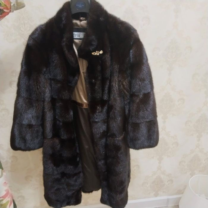 Норковая шуба до колен