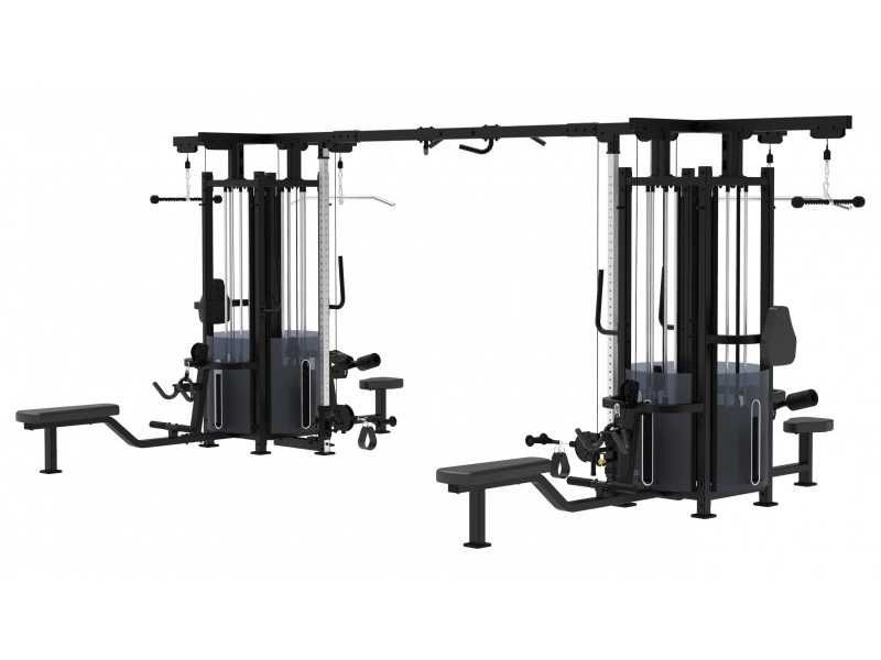 Кросоувър Станция 8 Stack Multi-Station / Фитнес Кросоувър / Скрипец