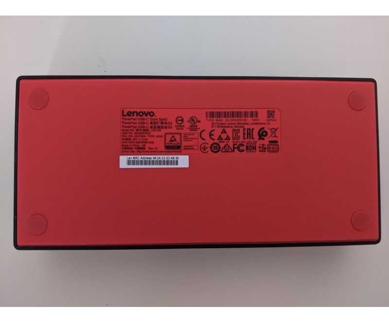 Докинг станция LENOVO THINKPAD USB-C DOCK (40AS) + Гаранция