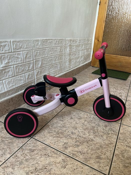 Tricicleta cu pedale Kinderkraft 4 Ttrike roz 3 in 1