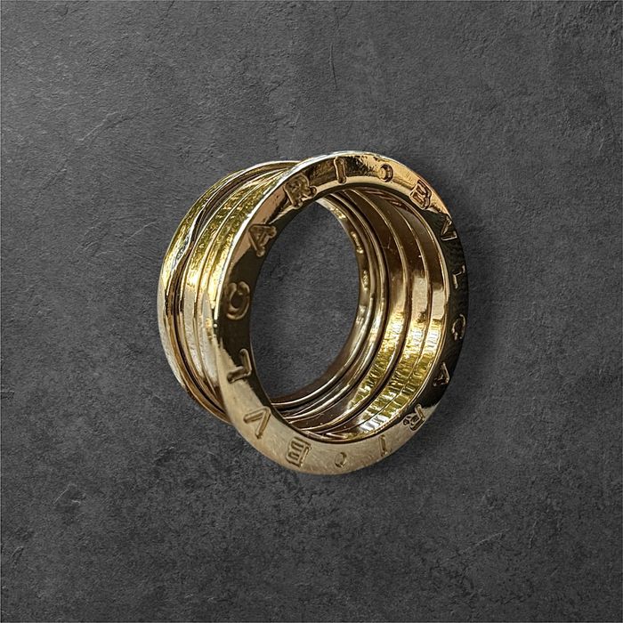 BVLGARI B.zero1 Three-Band Ring 18K Gold дамски пръстен 54
