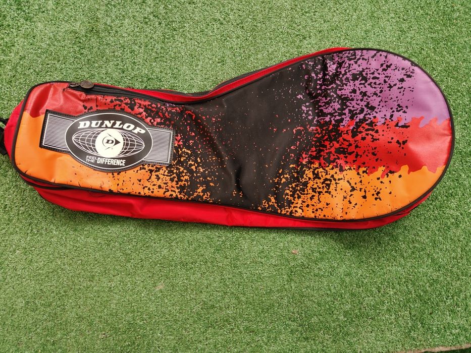 Geanta tenis Dunlop "old school"