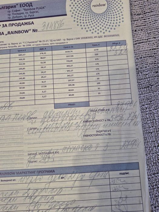 Прахосмукачка RAINBOW