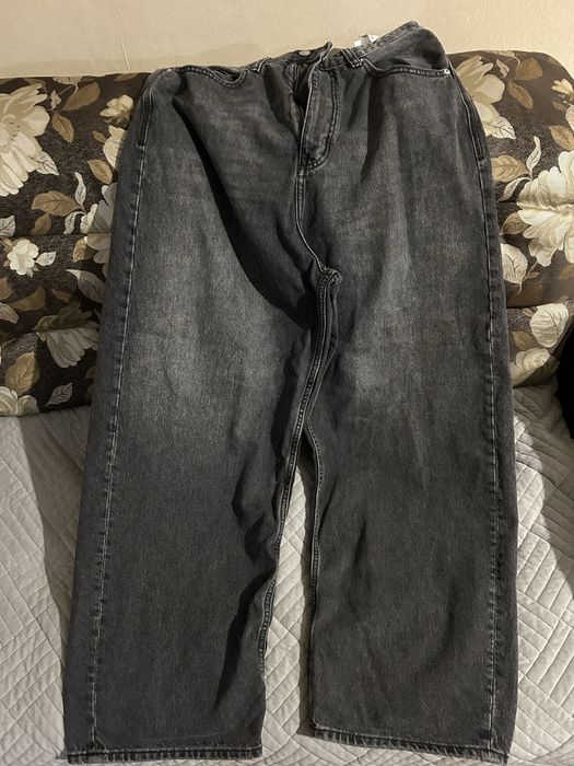 Бэгги джинсы черные