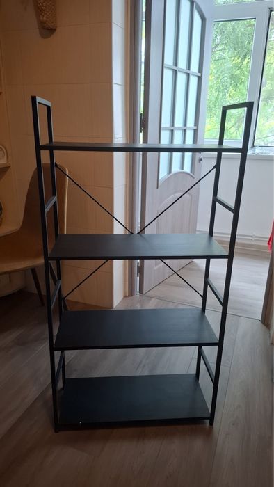 Etajera neagra 4 rafturi