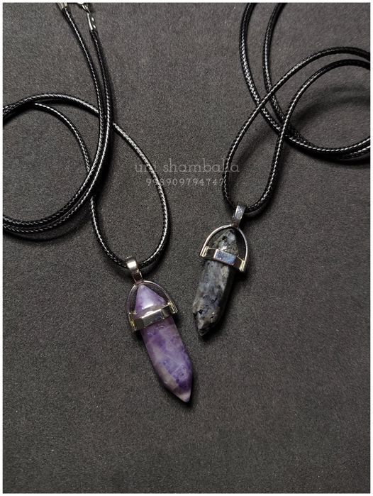 Парные кулон маятник из натуральных камней кулоны Солнце Луна, Инь Ян