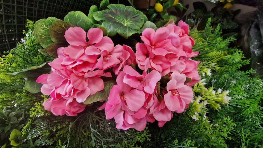 Buchet muscata  artificiala Premium 9 fire cu aspect natural pentru aranjamente florale