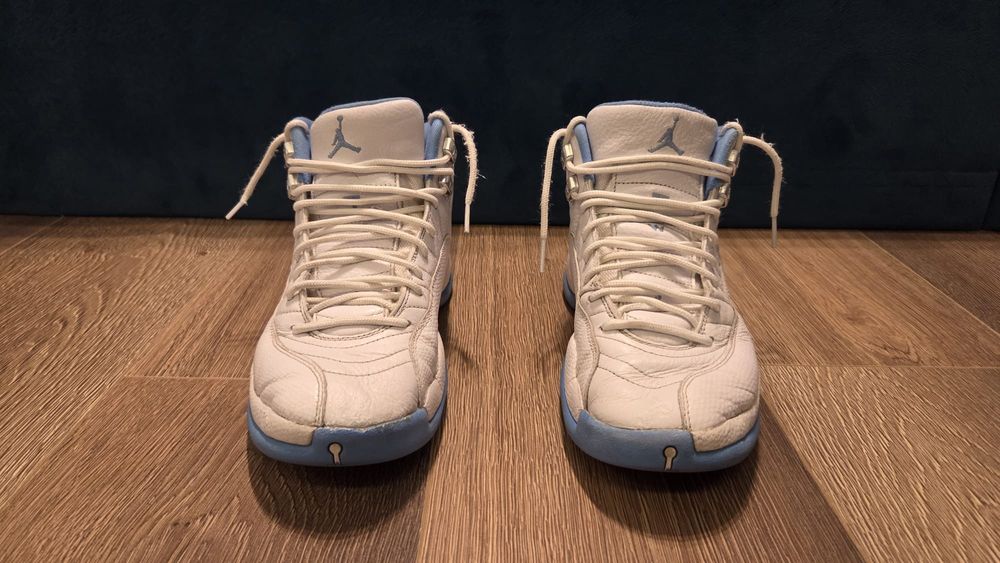 Air Jordan 12 Retro White and University Blue