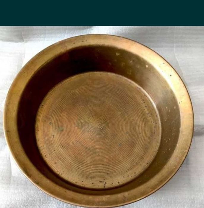 Медный советский тазик