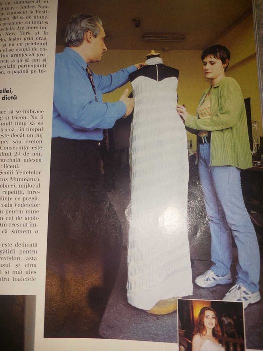 Revista retro unica Malina Olinescu pe coperta de la Scoala Vedetelor