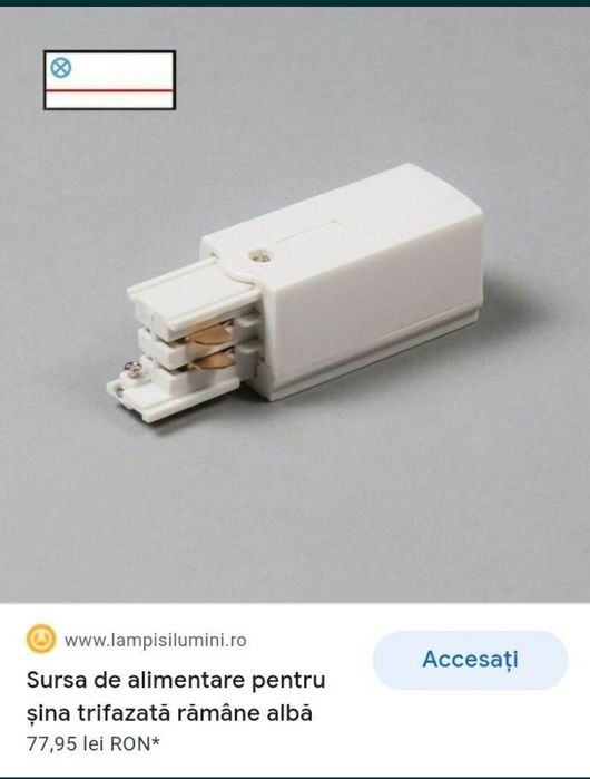 Mufe de imbinare si alimentare pt șină iluminat electric