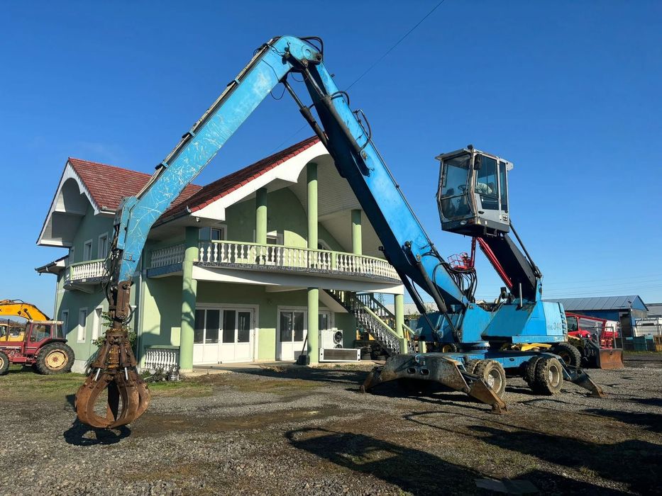 Terex Fuchs MHL 340 27 tone, Excavator roti, brat lung, graifar, 13m, 2011