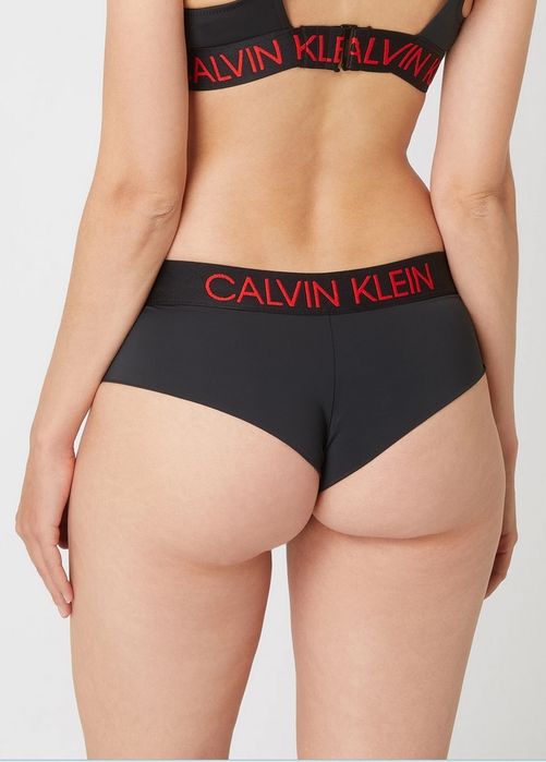 Дамски бански calvin klein, черен, комплект