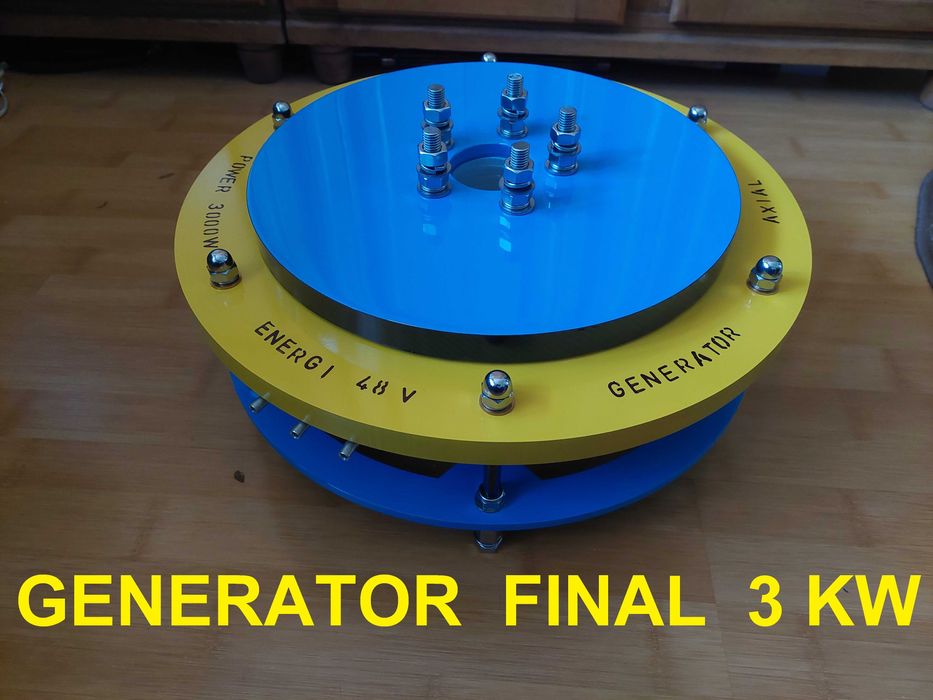 Bobină  stator tip tesla, pentru generatoare. PM G.  Axiale.