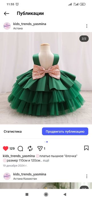 Платье ёлка Новогоднее платье